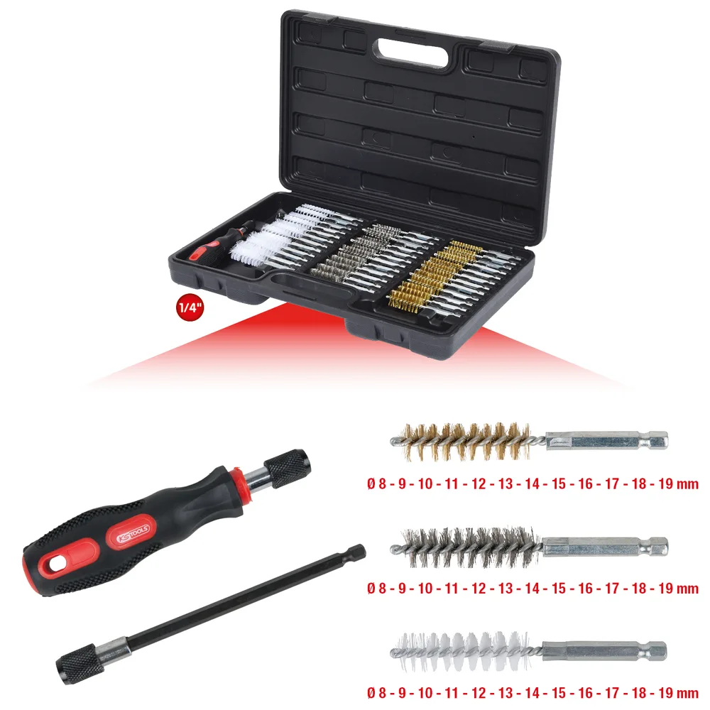 MASTER súprava čistiacich kief, 38-dielna KS Tools 340.0010