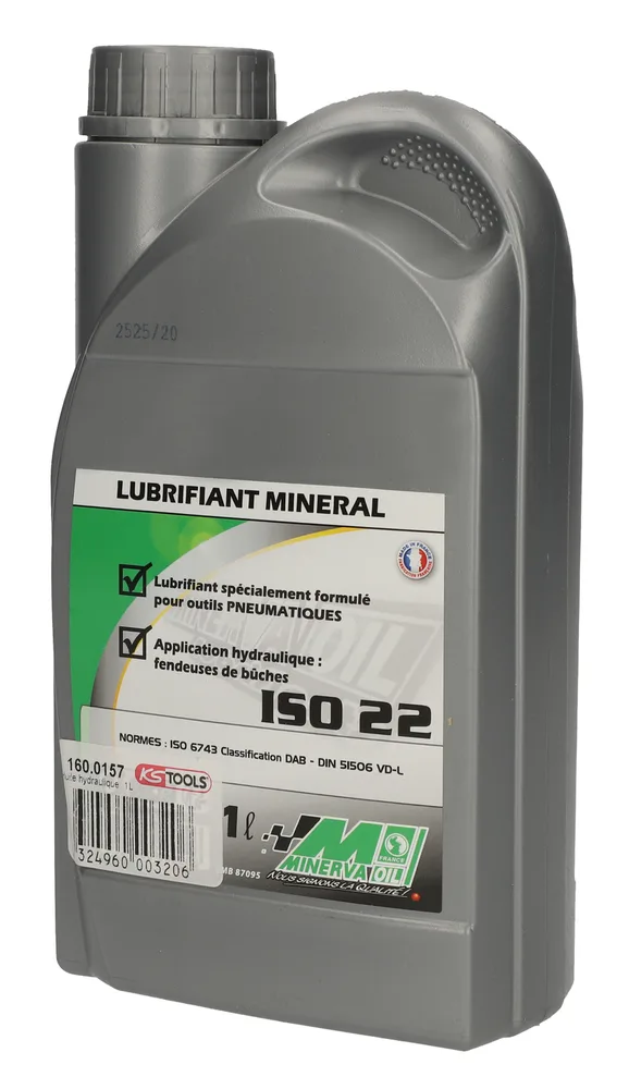Mazivo ISO 22 pre pneumatické náradie a malé hydraulické systémy, 1 l KS Tools 160.0157