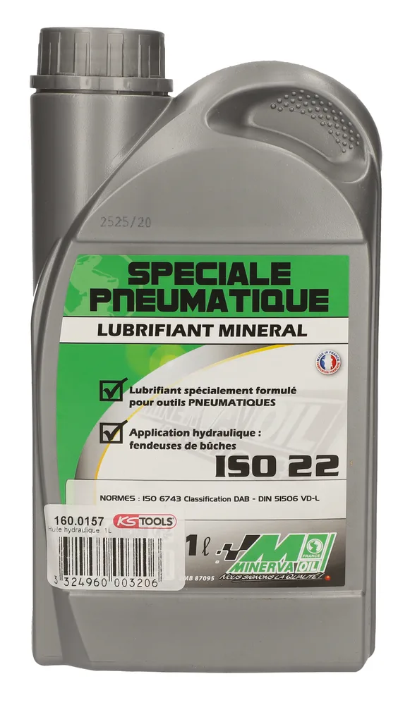 Mazivo ISO 22 pre pneumatické náradie a malé hydraulické systémy, 1 l KS Tools 160.0157