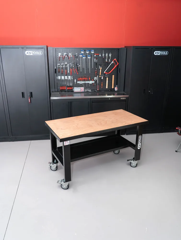 Mobilný pracovný stôl, dĺžka 1,50 m KS Tools 865.0155F