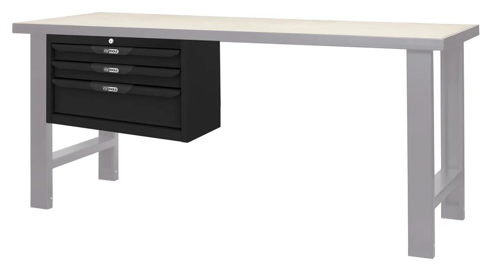 Modul s 3 zásuvkami pre pracovný stôl určený na ťažké zaťaženie KS Tools 865.0202-1