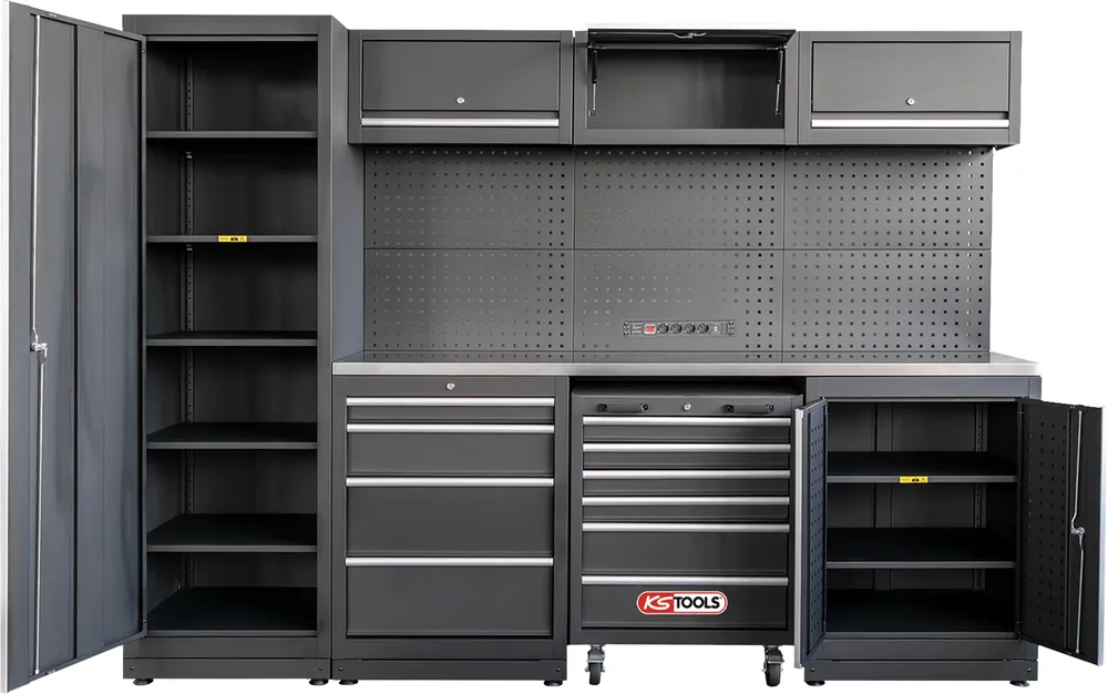 MODULEO dielenský skriňový systém, nerezový plech KS Tools 866.6000