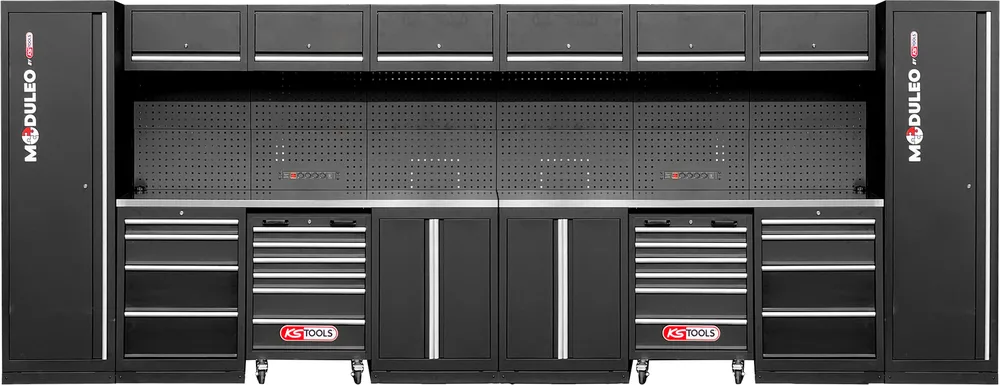 MODULEO Dielenský skriňový systém, rovný, 5280 x 500 mm KS Tools 866.6240