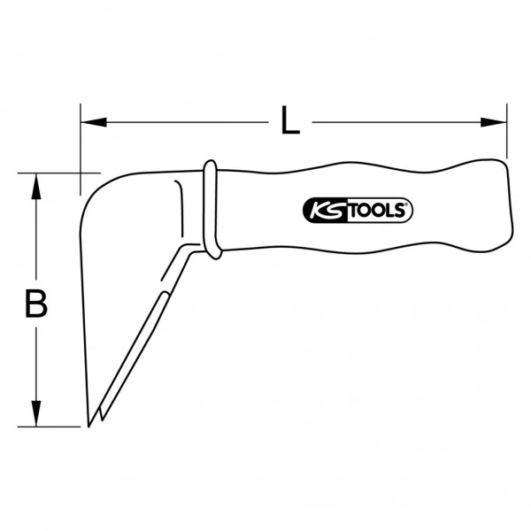 Montážna rukoväť s ochrannou izoláciou KS Tools 117.4261