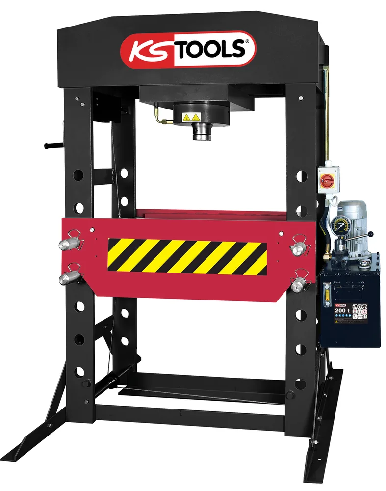 Motorizovaný dielenský hydraulický lis s nosnosťou 200 ton KS Tools 160.0118