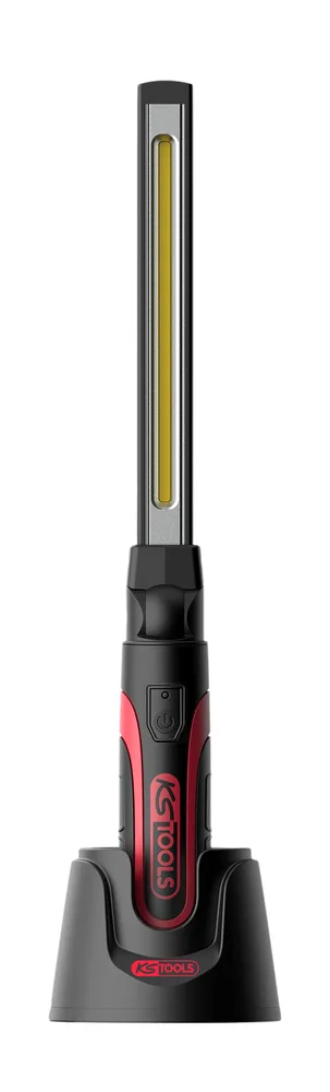 Nabíjateľná prenosná lampa COB s výkonom 1000 lúmenov + bodové svetlo s výkonom 150 lúmenov KS Tools 150.4313F