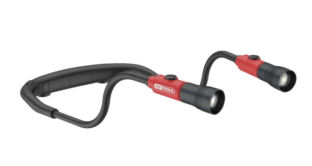 Nabíjateľné LED svietidlo na krk, 400 lm KS Tools 550.1310F