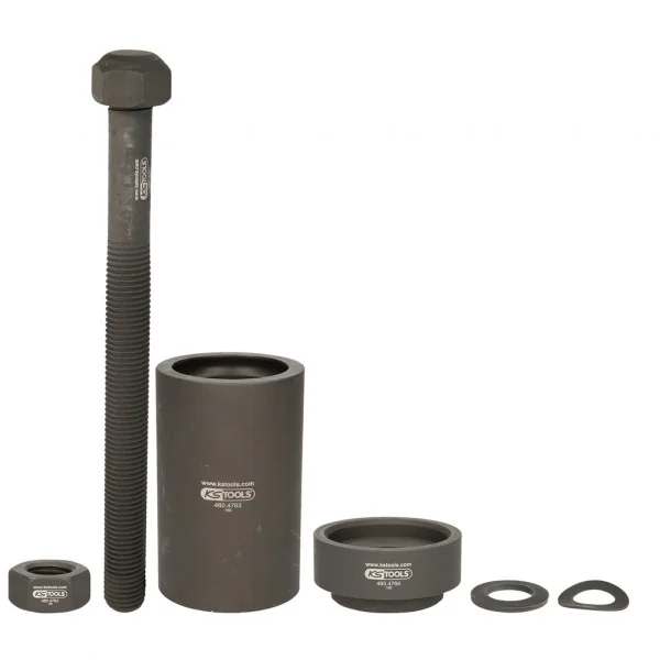 Náradie na montáž a demontáž oceľovo-gumových puzdier pre BPW, 6-dielne KS Tools 460.4760