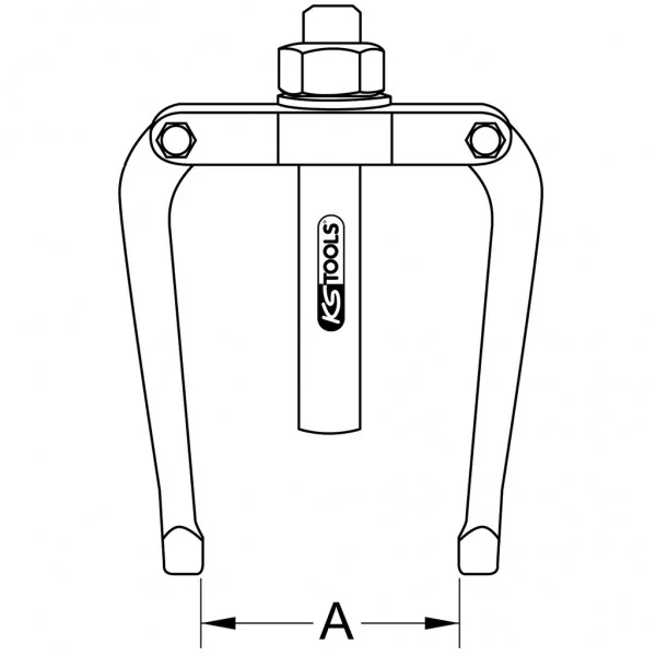Opora pre vnútorný vyťahovač, 55–205 mm KS Tools 660.0605