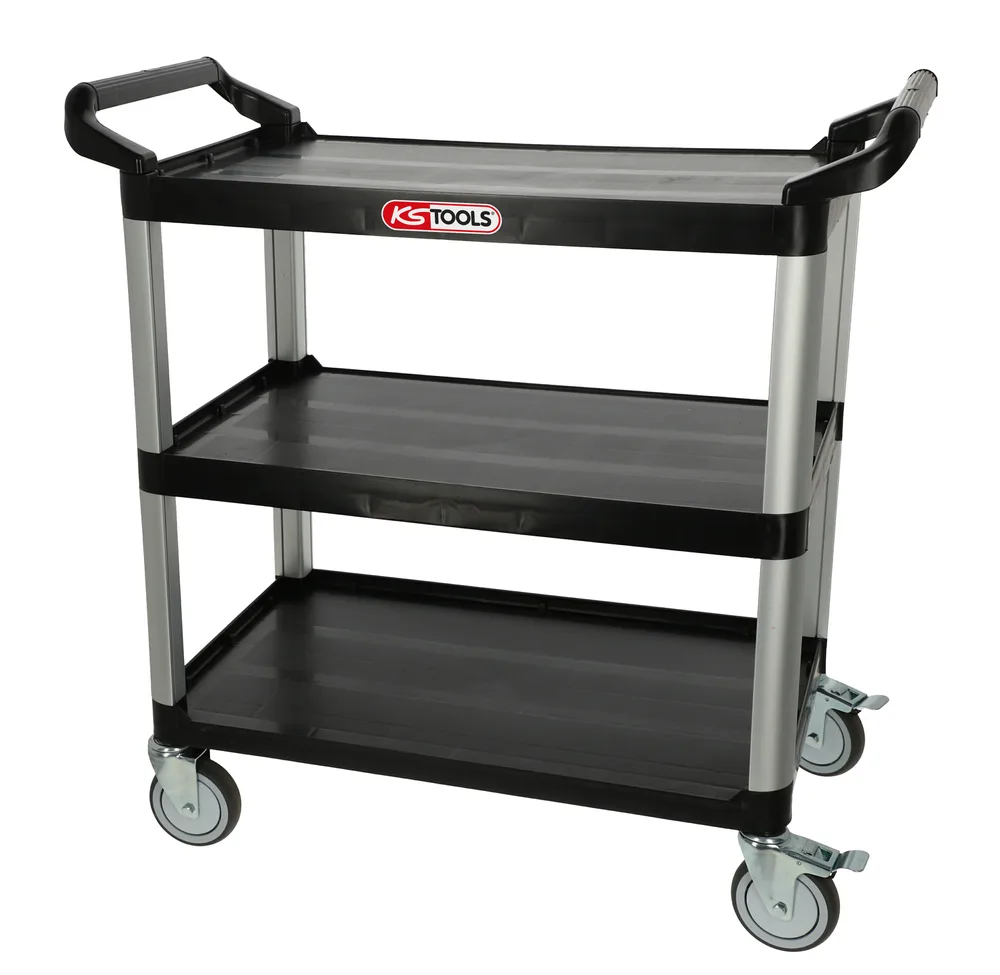 Otvorený dielenský vozík s 3 policami KS Tools 890.0025F