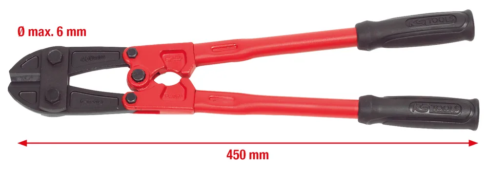 Pákové nožnice na svorníky s rúrkovými ramenami, čeľuste 65 mm KS Tools 118.0118