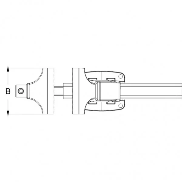 Paralelný zverák bez otočného taniera, 125 mm KS Tools 914.0031
