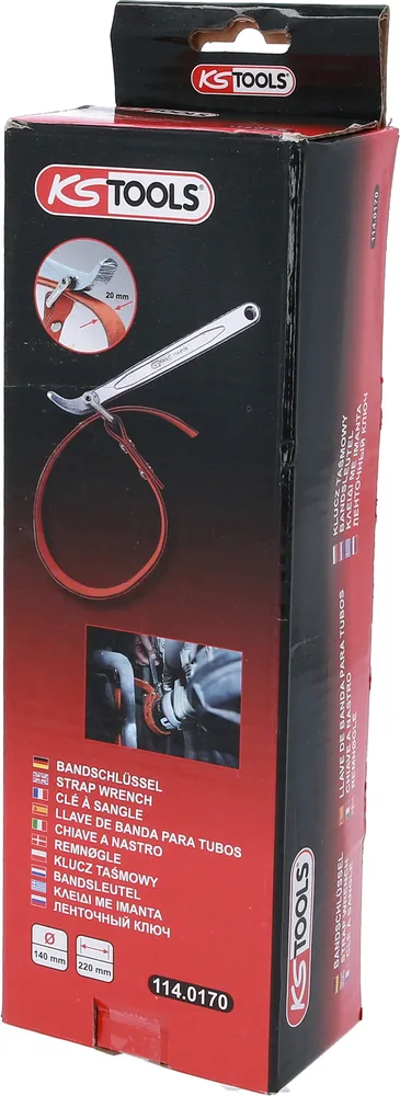 Pásový kľúč na filtre, Ø 140 mm KS Tools 114.0170