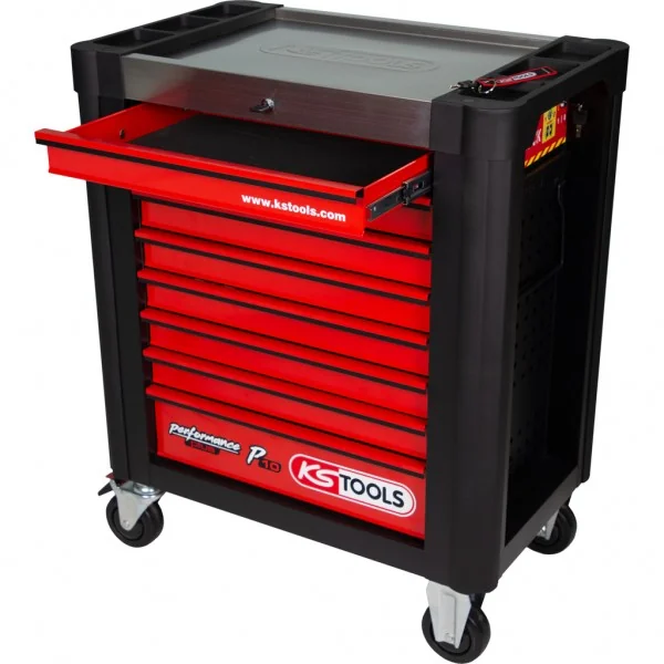 Performanceplus súprava dielenského vozíka P10 s 262 kusmi náradia pre 5 zásuviek KS Tools 810.5262