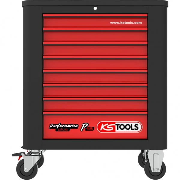 Performanceplus súprava dielenského vozíka P15 s 241 kusmi náradia pre 4 zásuvky KS Tools 815.4241