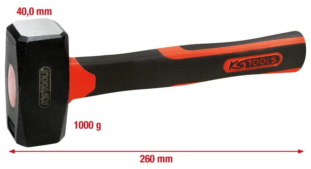 Perlík so sklolaminátovou násadou, 1000 g KS Tools 142.5101