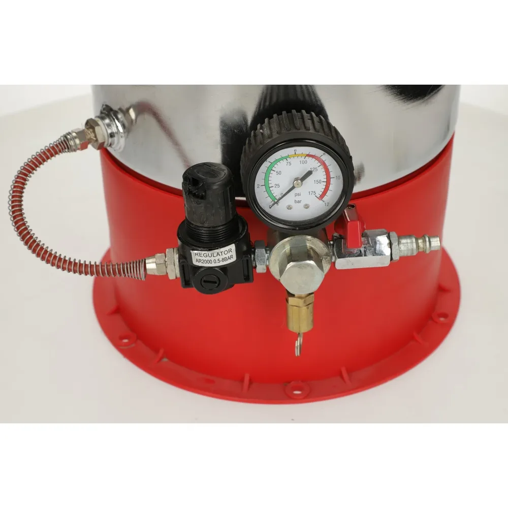 Pneumatický odvzdušňovač bŕzd KS 6 l, 10 bar, so 6 adaptérmi KS Tools 160.0008