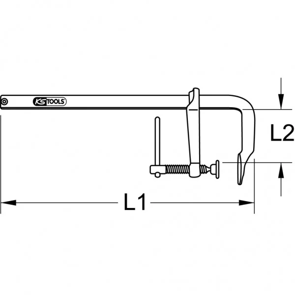 Power skrutkové zvieradlo, 500 × 175 mm KS Tools 145.0436
