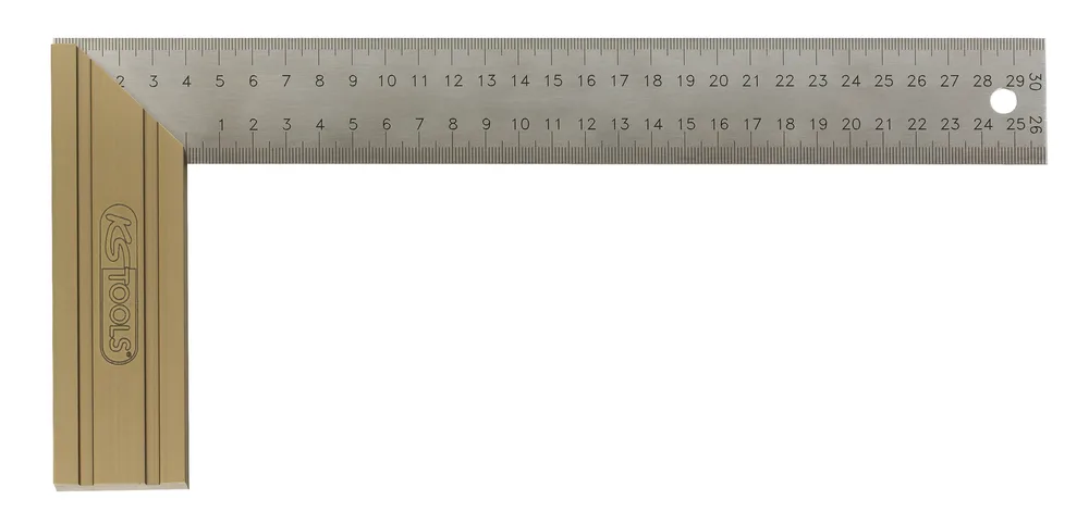 Pravítko na pravé a pokosové rezy, dĺžka 300 mm KS Tools 300.0221