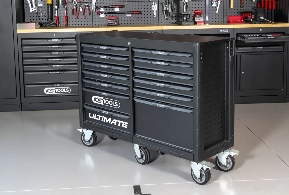 Prázdny dielenský vozík ULTIMATE, 13 zásuviek a 6 kolies KS Tools 816.0013