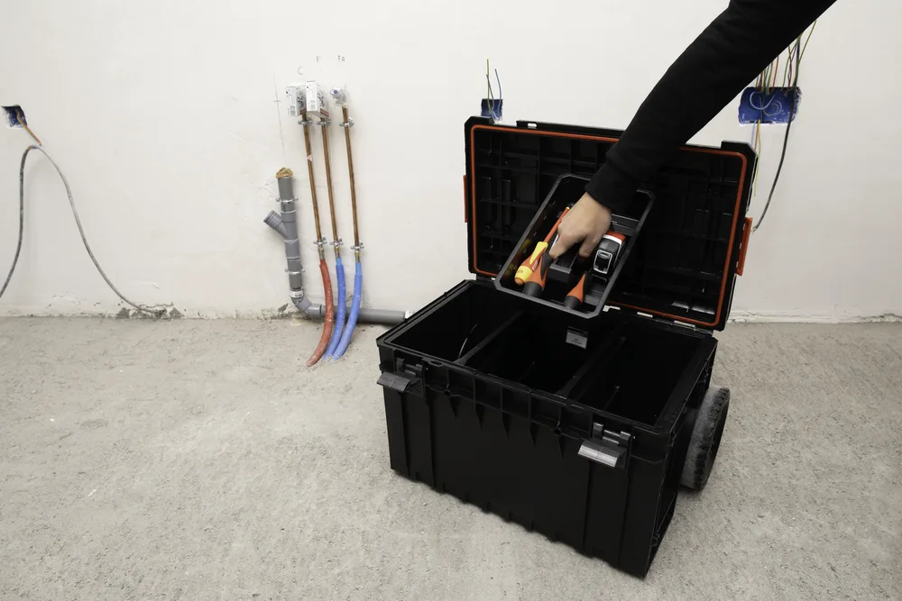 Prepravný box SCM na vozíku KS Tools 850.0381F