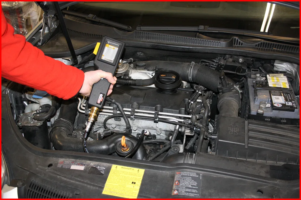 Prístroj na kontrolu kompresie pre dieselové motory s diagramovým zapisovačom, 53-dielny KS Tools 150.1656