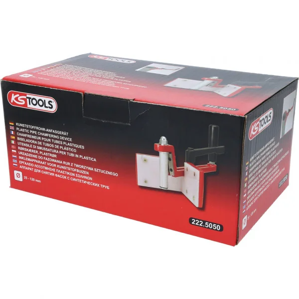 Prístroj na zrážanie hrán plastových rúr Ø 25–120 mm, 176 mm KS Tools 222.5050