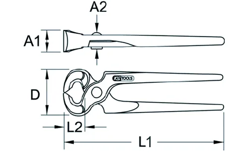 Rabitzové kliešte, 200 mm KS Tools 116.1404