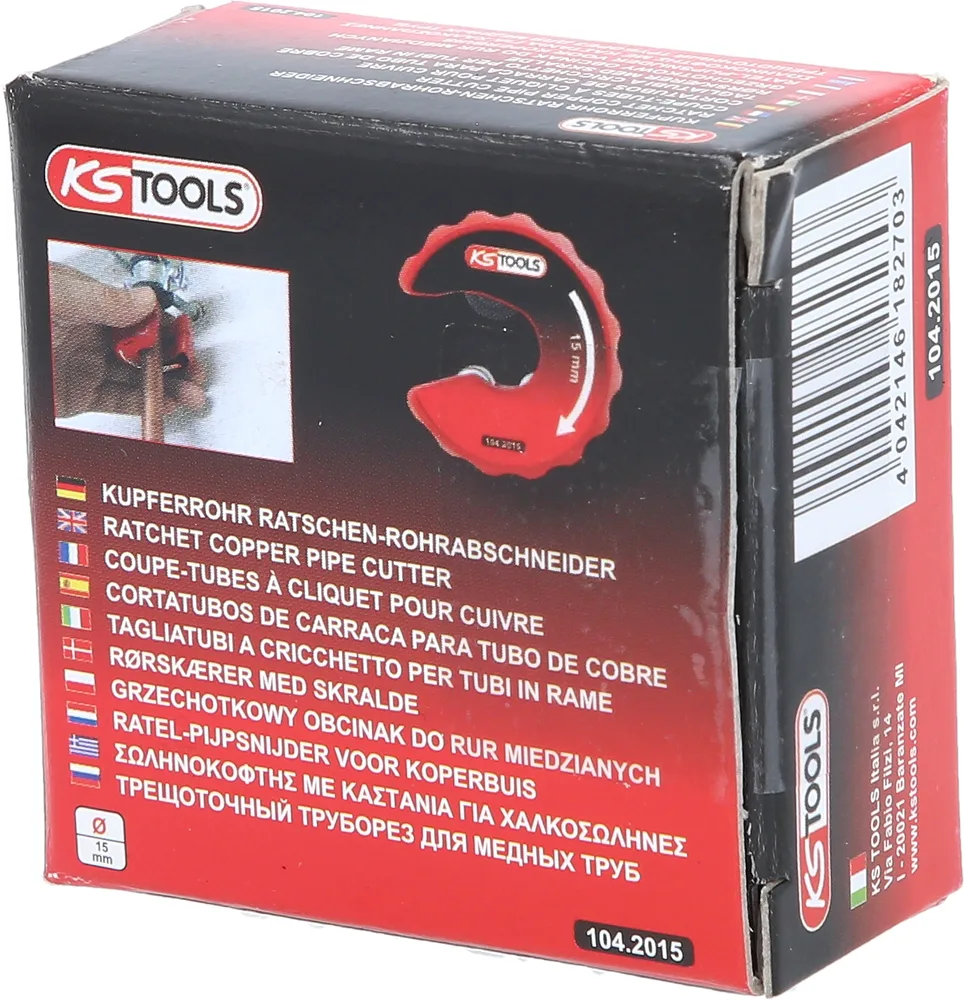 Račňový rezač medených rúr, 15 mm KS Tools 104.2015