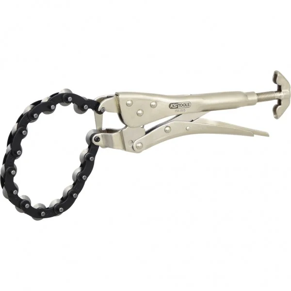 Reťazový odrezávač rúr z nehrdzavejúcej ocele, Ø 19–83 mm KS Tools 150.1515