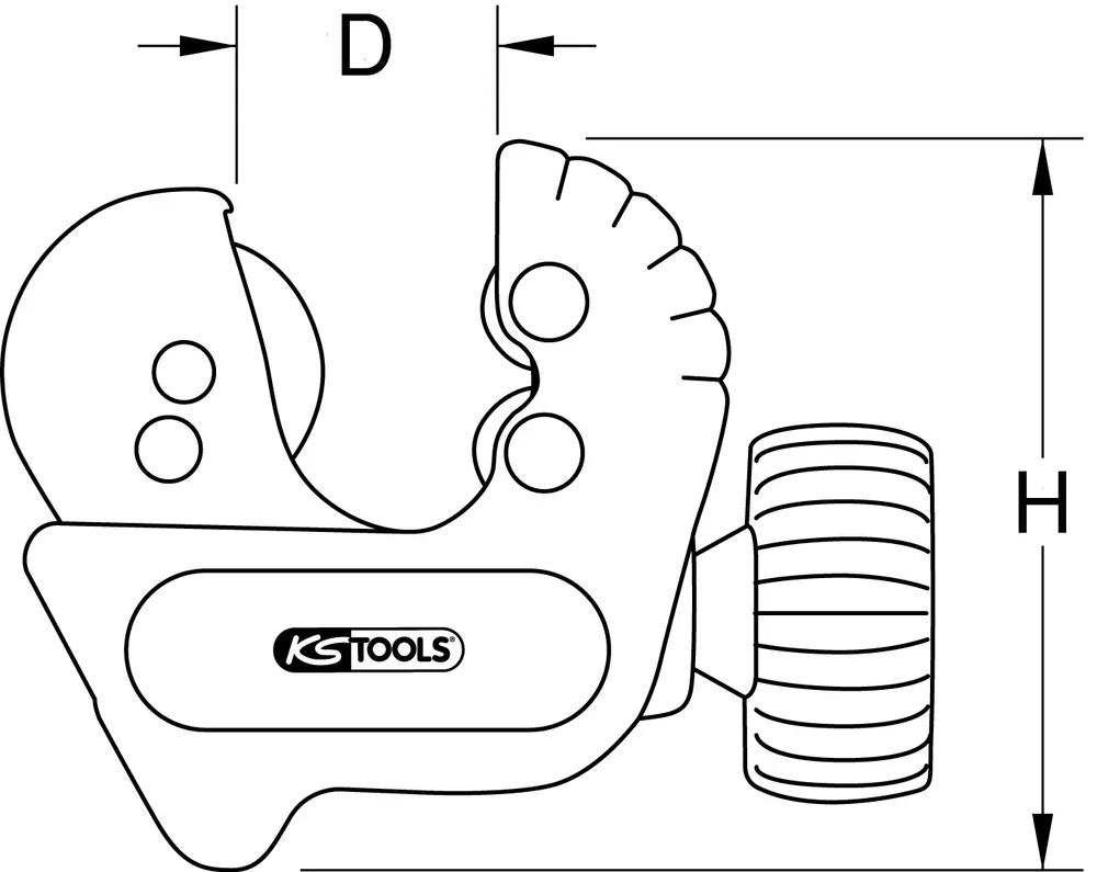Rezač rúr 3–16 mm, ergonomický KS Tools 101.5016