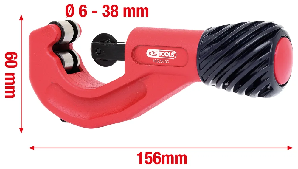 Rezač rúr 6–38 mm, teleskopický, 156 mm KS Tools 103.5000
