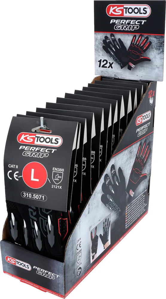 Rukavice pre mechanikov Perfect Grip L, 12 párov KS Tools 310.5070