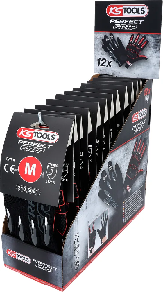 Rukavice pre mechanikov Perfect Grip M, 12 párov KS Tools 310.5060