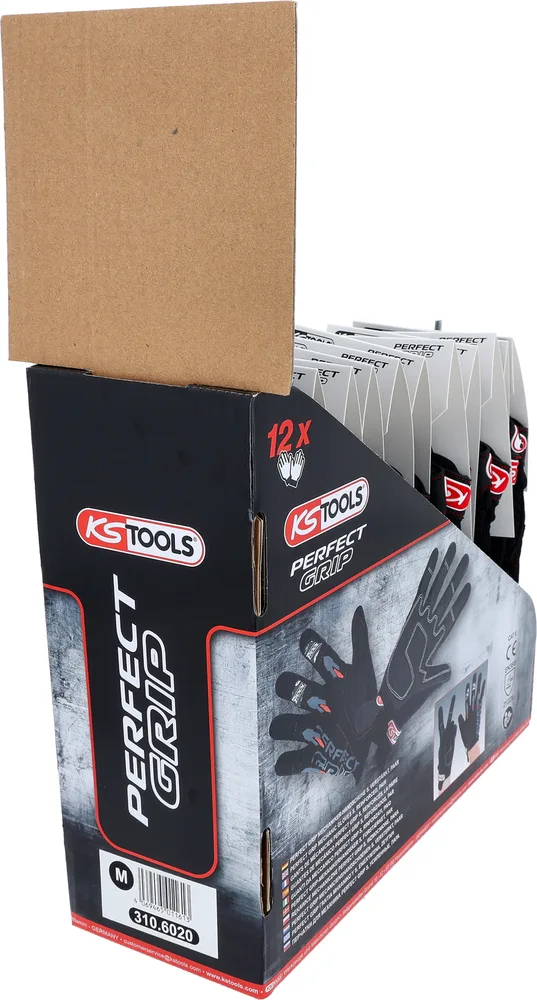 Rukavice pre mechanikov Perfect Grip M, zosilnené, 12 párov KS Tools 310.6020