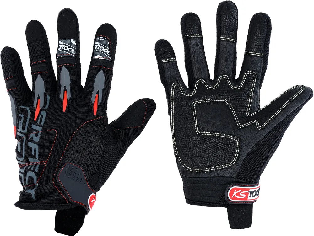 Rukavice pre mechanikov Perfect Grip M, zosilnené, pár KS Tools 310.6021