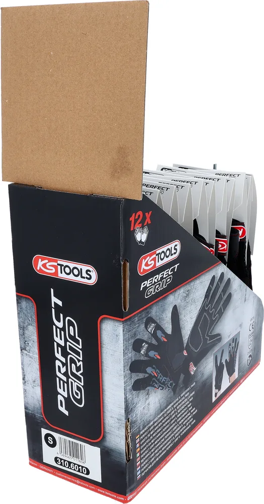 Rukavice pre mechanikov Perfect Grip S, zosilnené, 12 párov KS Tools 310.6010