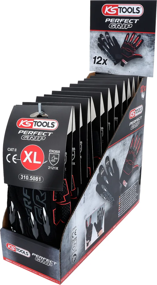 Rukavice pre mechanikov Perfect Grip XL, 12 párov KS Tools 310.5080