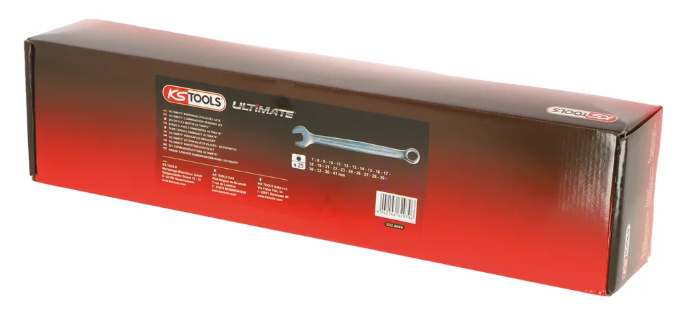 Sada 25 metrických kombinovaných kľúčov, 7 až 41 mm KS Tools 922.0049