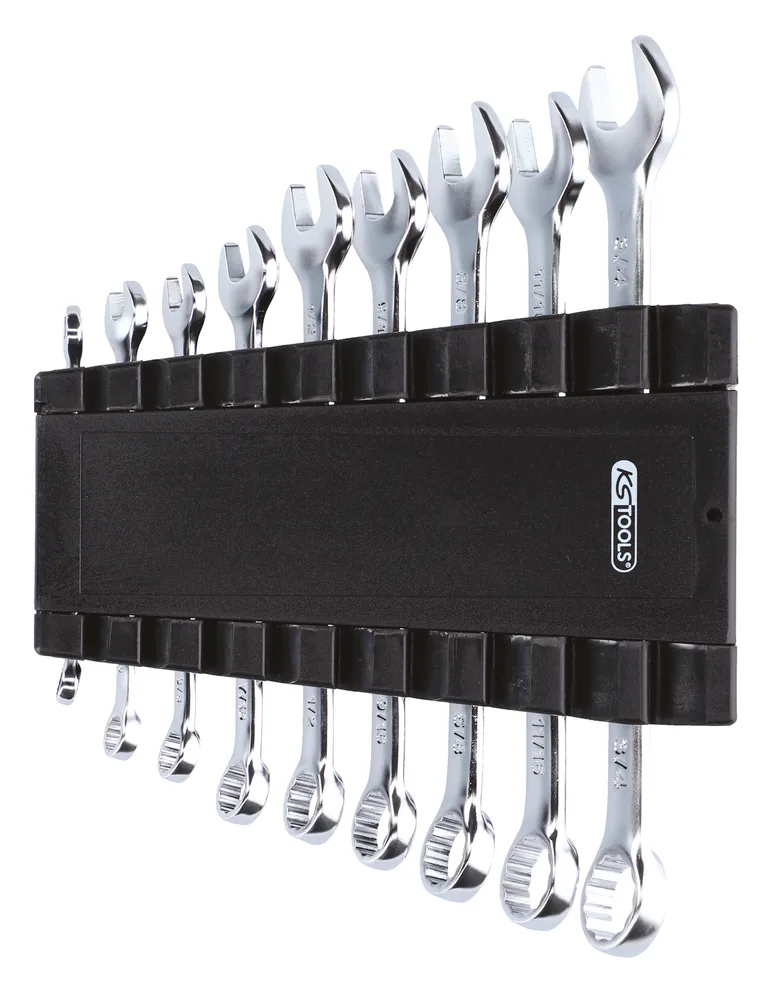 Sada 9 kombinovaných kľúčov v palcových rozmeroch, 1/4'' až 11/16'' KS Tools 922.0073