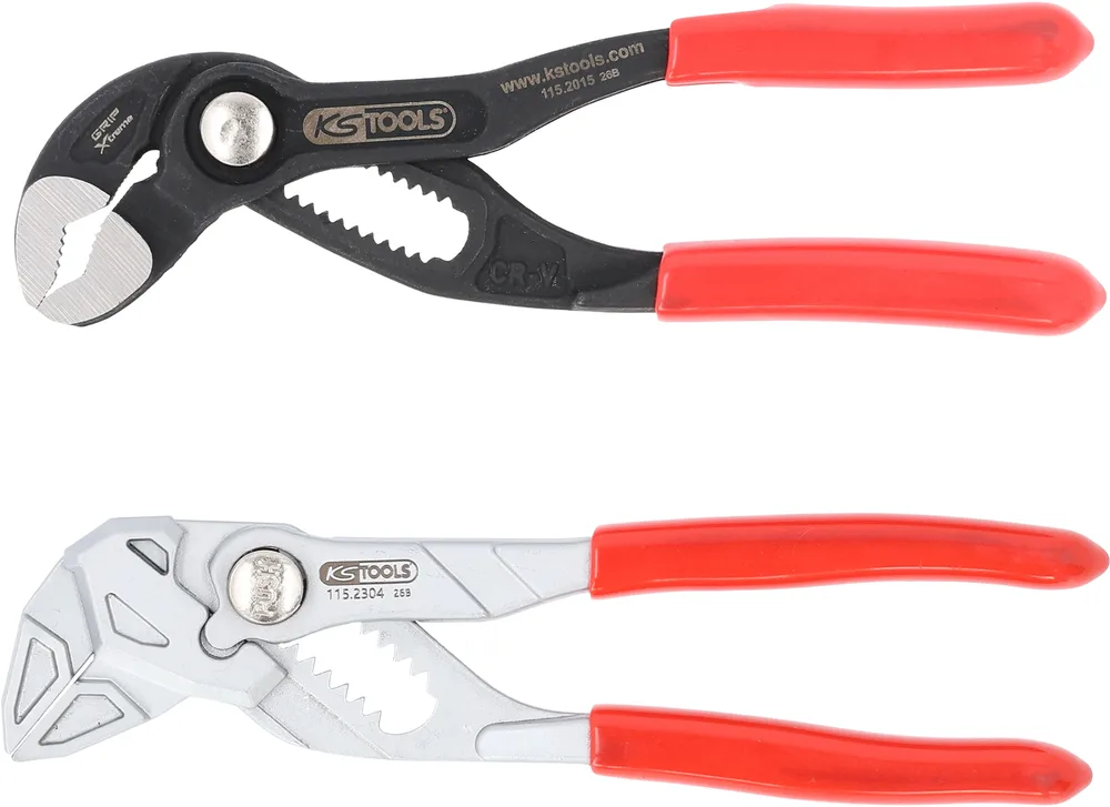 Sada mini klieští a klieští na vodné čerpadlá, 2-dielna KS Tools 115.2025