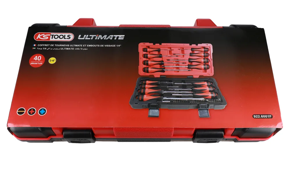 Sada skrutkovačov ULTIMATE a skrutkovacích nástavcov 1/4'', 40 dielov KS Tools 922.6001F