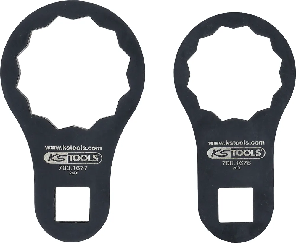 Sada špeciálnych kĺbových kľúčov 1/2", 2-dielna KS Tools 700.1675