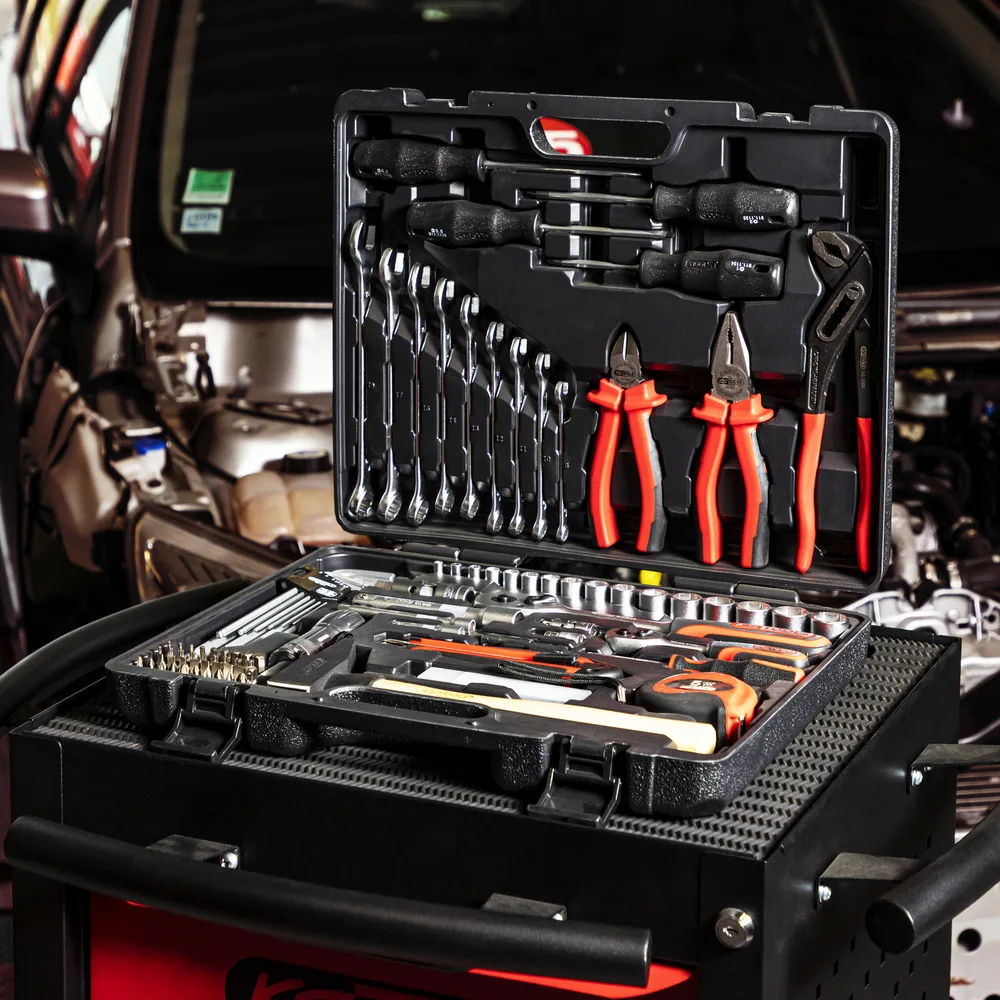 Sada univerzálneho náradia 1/4'' – 1/2'', 103 dielov KS Tools 911.0703