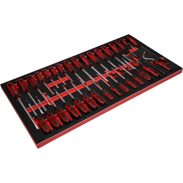 SCS ERGOTORQUEplus súprava skrutkovačov, 33-dielna, v 1 1/3 penovej vložke KS Tools 813.0033