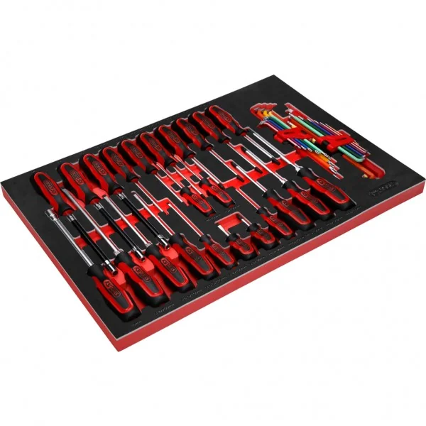 SCS ERGOTORQUEplus súprava skrutkovačov, 41-dielna, v 1/1 penovej vložke KS Tools 811.0041