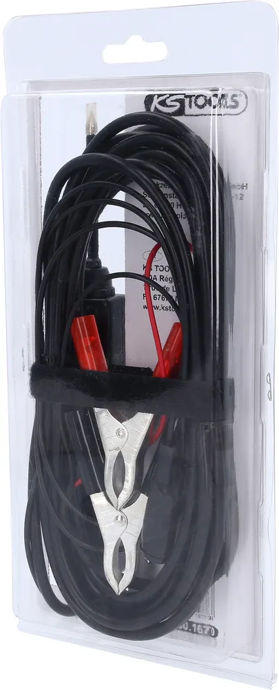 Skúšobná lampa 6–24 V DC s 5 m káblom KS Tools 150.1670