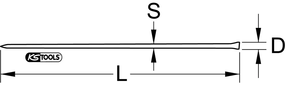 Sochor, 8-hranový, 1,8 m KS Tools 156.0596
