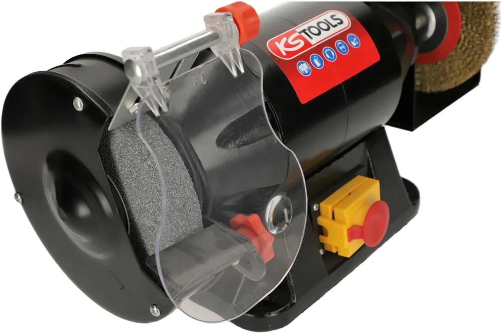 Stolová brúska 520 W s kotúčom a kefou Ø 150 mm KS Tools 500.8461
