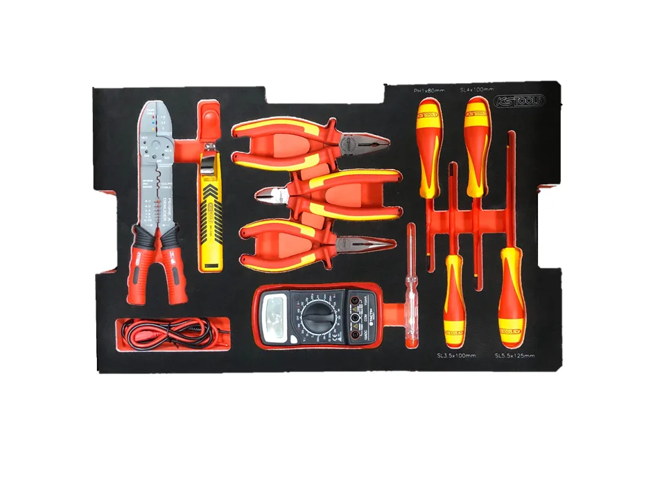 Súprava elektrického náradia pre prepravné boxy SCM, 11 ks KS Tools 716.0011